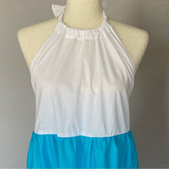 Solid & Striped The Brianna Striped Halter Tiered Ruffle Dress - Picture 3 of 14